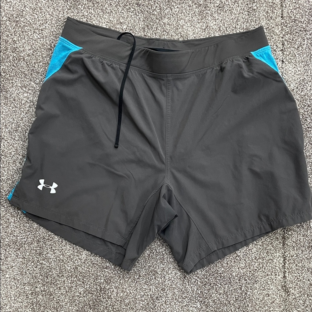 Under Armour Black and Blue Athletic Shorts